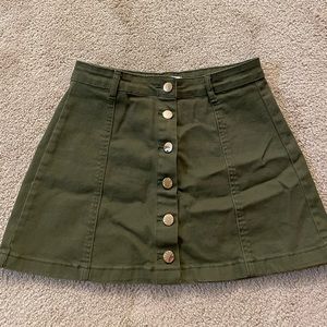 Green skirt